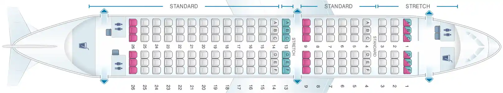 airbus a320 seating frontier