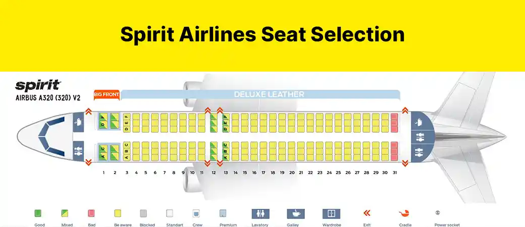 Spirit Airlines Seat Selection Choose Your Preferred In The Flight