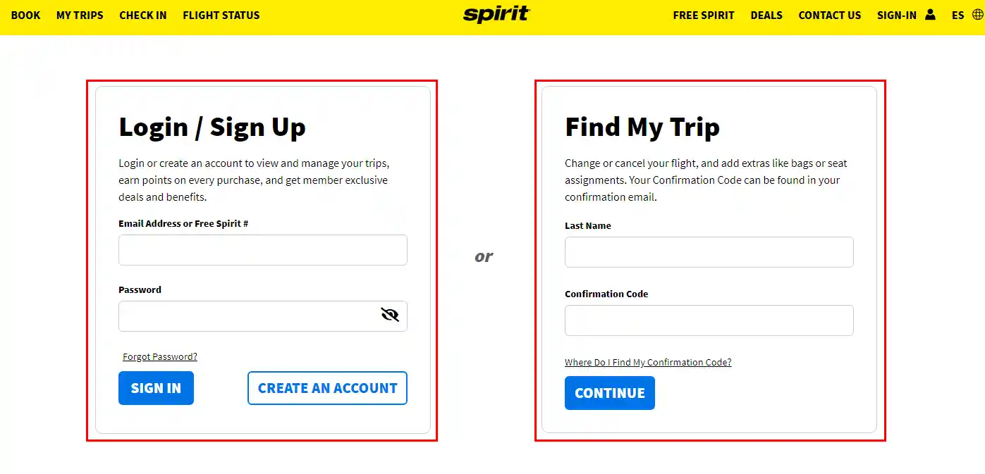 Steps to change Spirit Airlines Flight
